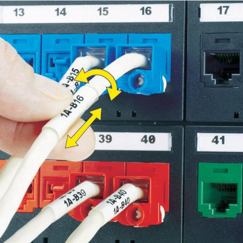 ■PANDUIT レーザープリンタ用回転ラベル 白 印字部25.4mmX12.7mm ラベル数1000枚 R100X150X1J〔品番:R100X150X1J〕【7311427:0】[店頭受取不可]_2