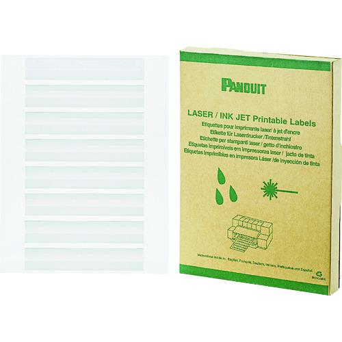 ■PANDUIT レーザープリンタ用回転ラベル 白 印字部25.4mmX6.4mm ラベル数2500枚 R100X075X1J〔品番:R100X075X1J〕【7311401:0】[店頭受取不可]