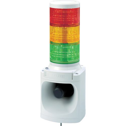■PATLITE LED積層信号灯付き電子音報知器 色:赤・黄・緑〔品番:LKEH310FARYG〕【7514697:0】[店頭受取不可]
