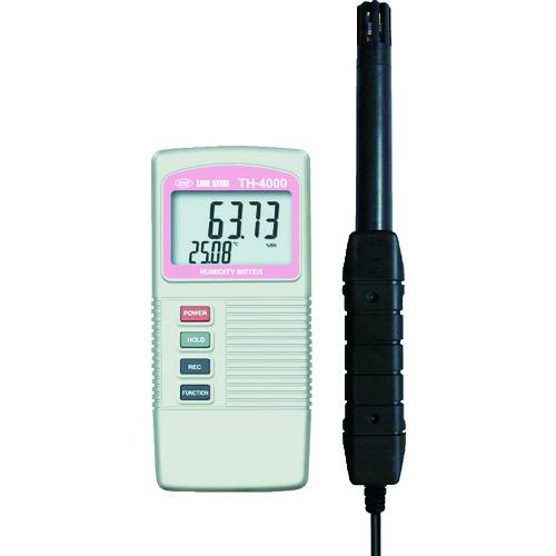 ■LINE デジタル温湿度計〔品番:TH4000〕【7517360:0】[店頭受取不可]