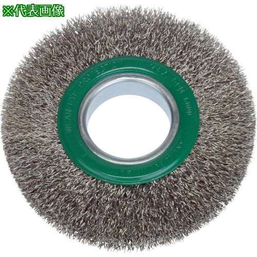 ■LESSMANN ホイルブラシ 100mm 0.3 ステンレス線〔品番:323363〕【7521243:0】[店頭受取不可]