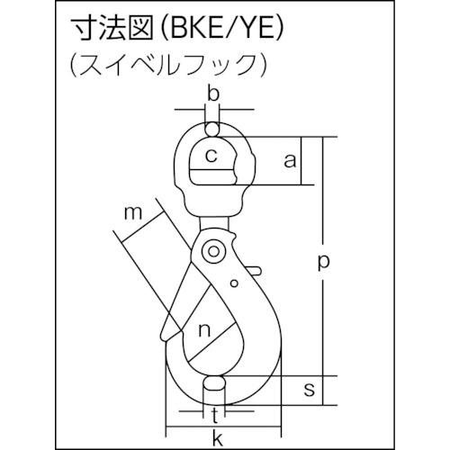 ■象印 チェーンスリング100(アイタイプ)荷重6.3t 線径16.0mm L2m〔品番:1MFFYE16〕【7531061:0】[店頭受取不可]_1