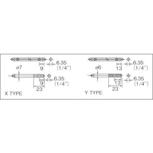 ■NPK インパクトドライバ 6mm用 ビットXタイプ 20243〔品番:ND5LPX〕【7533861:0】[店頭受取不可]_1
