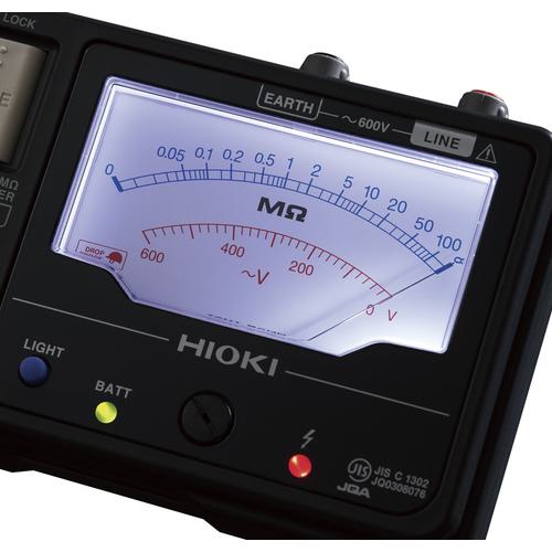 □HIOKI アナログ絶縁抵抗計(3レンジ) IR4033-11〔品番:IR403311 □HIOKI アナログ絶縁抵抗計(3レンジ) IR4033-11〔品番:IR403311