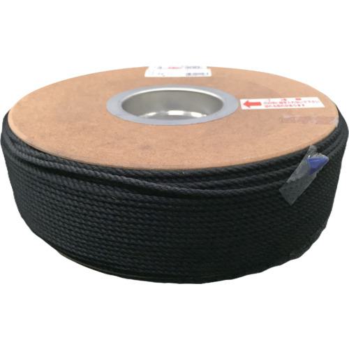 ■ユタカメイク ポリエステルロープ ドラム巻 3φ×300m 黒〔品番:PRS71〕【7541384:0】[店頭受取不可]
