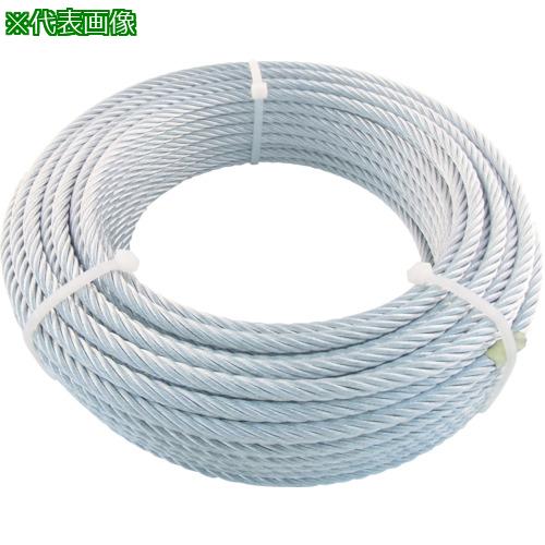 ■TRUSCO JIS規格品メッキ付ワイヤロープ (6X24)Φ9mmX50m〔品番:JWM9S50〕【7599536:0】[店頭受取不可]