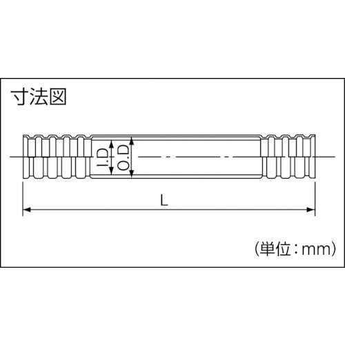■因幡電工 ロングフレキ〔品番:B13SUS316L〕【7612753:0】[店頭受取不可]_1