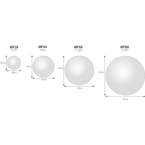 ■Komy 丸ミラー600mm〔品番:MF60〕【7616309:0】[店頭受取不可]_3