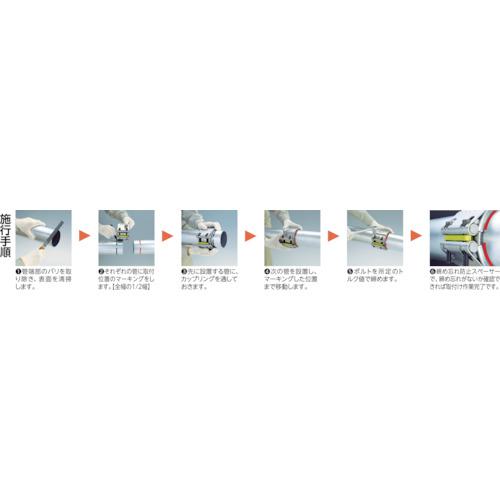 ■SHO-BOND カップリング ストラブ・ワイドクランプCWタイプ150A300〔品番:CW150N3〕【7627271:0】[店頭受取不可]