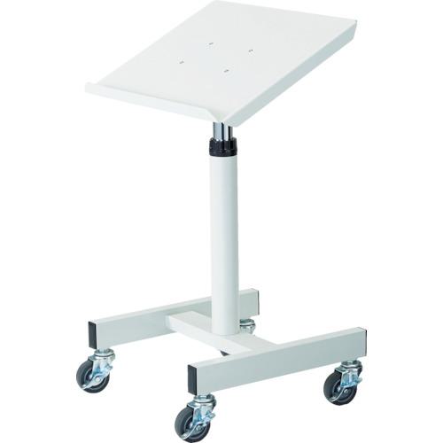 ■TRUSCO ワークサポートスタンド ロック機構付昇降型 キャスター付 ホワイト色〔品番:WS2CW〕【7644523:0】[店頭受取不可]