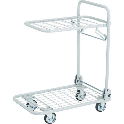 ■TRUSCO 軽量メッシュ台車 アミー 折りたたみ式2段型〔品番:AM2A〕【7645198:0】[店頭受取不可]