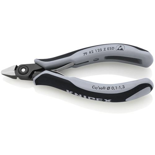 ■KNIPEX ESD精密エレクトロニッパー 125mm〔品番:7942125ZESD〕【7666551:0】[店頭受取不可]_1