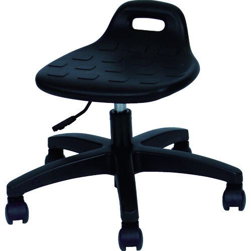 ■TRUSCO 低作業用スツール 高さ調整 ブラック〔品番:T5044B〕【7674775:0】[店頭受取不可]