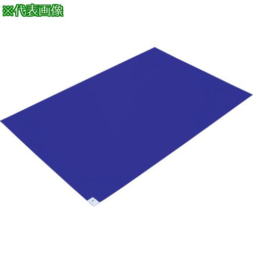 ■TRUSCO 粘着クリーンマット 600X450MM ブルー (20シート入)〔品番:CM604520B〕【7679360:0】[店頭受取不可]