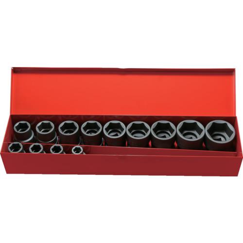 ■TRUSCO インパクト用ソケット13個組セット 差込角12.7mm〔品番:T413SET〕【7683618:0】[店頭受取不可]