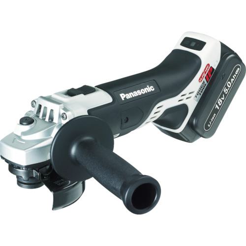 ■Panasonic 充電ディスクグラインダー100 18V 5.0Ah〔品番:EZ46A1LJ2GH〕【7765592:0】[店頭受取不可]