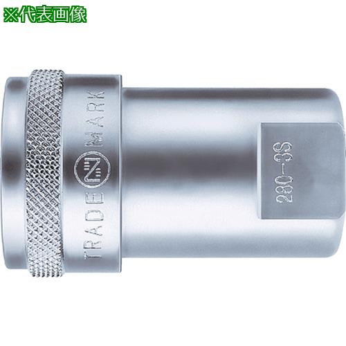 ■日東 280カプラ 高圧用相手側取付サイズR1/2(54863)〔品番:2804SSTEELNBR〕【7778635:0】[店頭受取不可]