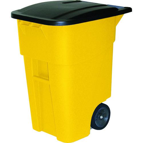 ■ERECTA ブルートロールアウトコンテナ 189.3L イエロー〔品番:9W2700YEL〕【7785551:0】[直送DS][店頭受取不可]