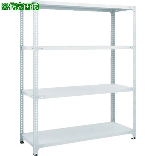 ■TRUSCO スチールラック SBL型抗菌塗装セミボルトレス軽量棚 W1800XD300XH1500 4段 W色〔品番:SBL5634W〕【7786522:0】[直送DS][店頭受取不可]