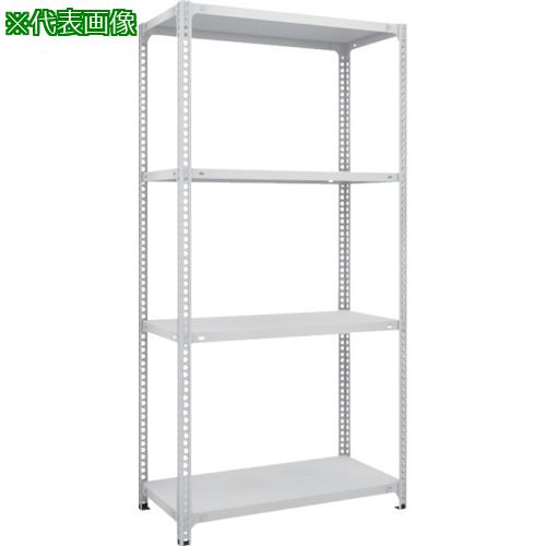 ■TRUSCO スチールラック SBL型抗菌塗装セミボルトレス軽量棚 W875XD300XH1800 4段 W色〔品番:SBL6334W〕【7786581:0】[直送DS][店頭受取不可]