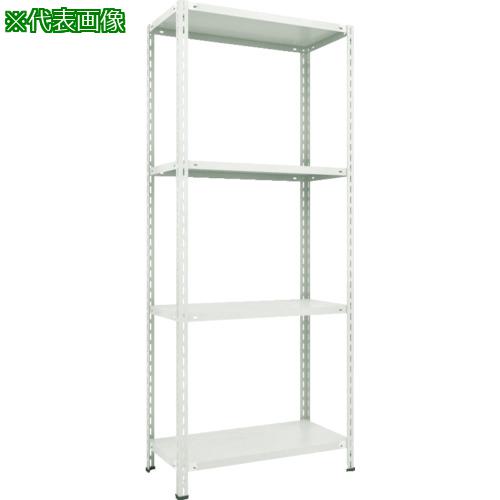 ■TRUSCO スチールラック 軽量棚 中棚ボルトレス型1800X300X2100 4段 ネオグレー〔品番:L76V14〕【7799951:0】[直送DS][店頭受取不可]