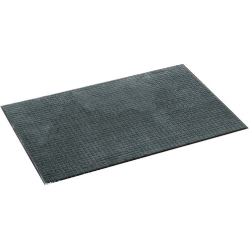 ■テラモト 雨天用マット ネオレインマット グレー 900×1500mm〔品番:MR0310465〕【7824319:0】[店頭受取不可]