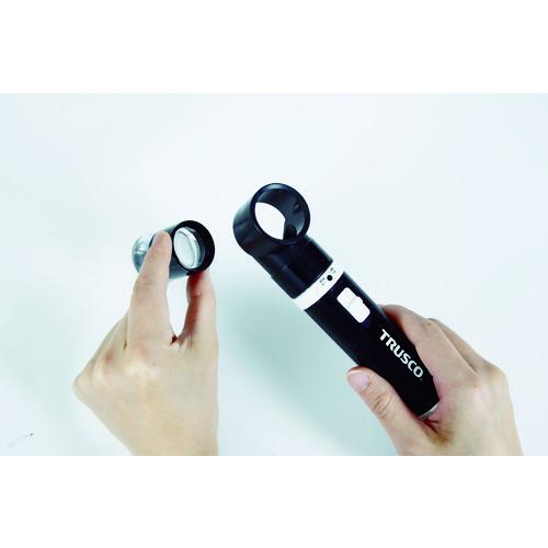 ■TRUSCO LED付きスケールルーペ 10倍〔品番:TL10KLED〕【7869151:0】[店頭受取不可]_1