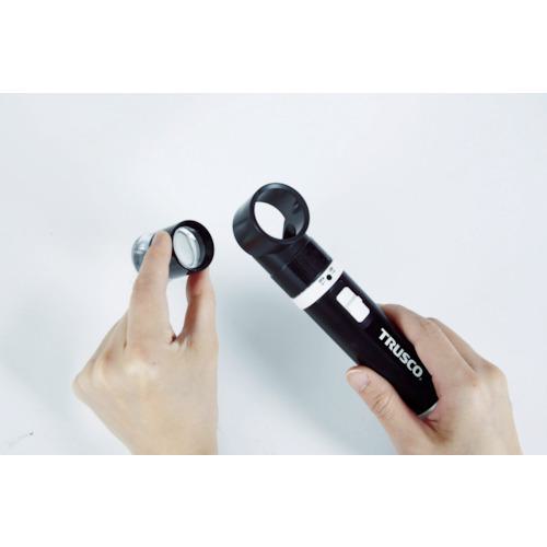 ■TRUSCO LED付きスケールルーペ 15倍〔品番:TL15KLED〕【7869169:0】[店頭受取不可]_1