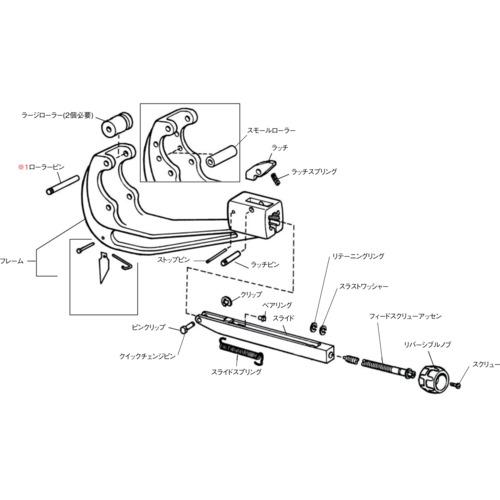 ■RIDGID チューブカッター用パーツ スライド F/154.156〔品番:32047〕【7881991:0】[店頭受取不可]_2
