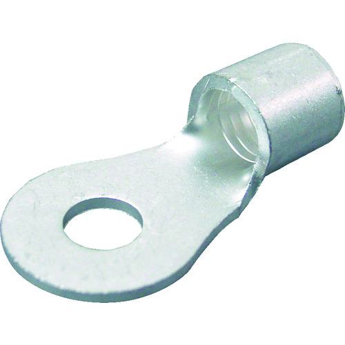 ■ニチフ 裸圧着端子 R形(100P) より線26.66~42.42 外寸22mm スタッド径5.3mm〔品番:R385〕【7896581:0】[店頭受取不可]