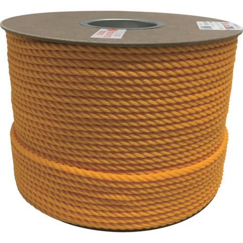 ■ユタカメイク ポリエチレンロープドラム巻 6mm×200m イエロー〔品番:PRE100〕【7947500:0】[店頭受取不可]