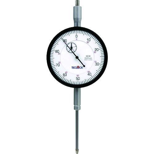 ■TECLOCK 大径長ダイヤルゲージ 測定範囲0~50mm〔品番:KM155〕【7955979:0】[店頭受取不可]
