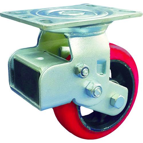 ■SAMSONG スプリング機能付きキャスター 自在150mm 耐荷重360kg〔品番:TP6866PCIBB〕【7959664:0】[店頭受取不可]