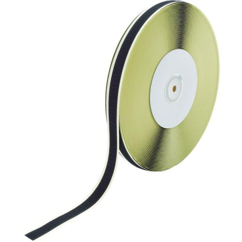 ■TRUSCO マジックテープ[[R下]] 糊付A側 16mm×25m 黒〔品番:TMAN1625BK〕【7992670:0】[店頭受取不可]