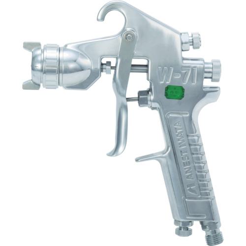 ■アネスト岩田 小形スプレーガン 重力式 ノズル口径 Φ1.5 空気使用量165L/min〔品番:W713G〕【8052349:0】[店頭受取不可]