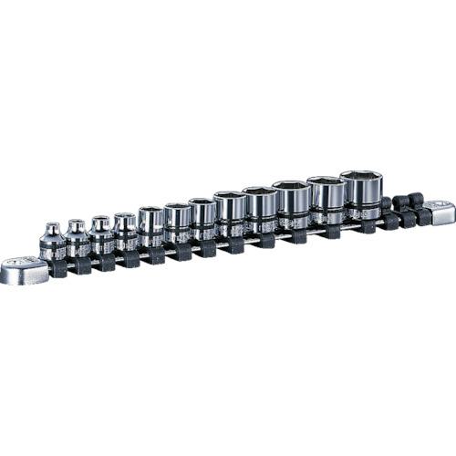 ■nepros 9.5sq.ソケットセット(12コ組) 差込数9.5mm 6角〔品番:NTB312A〕【8070548:0】[店頭受取不可]