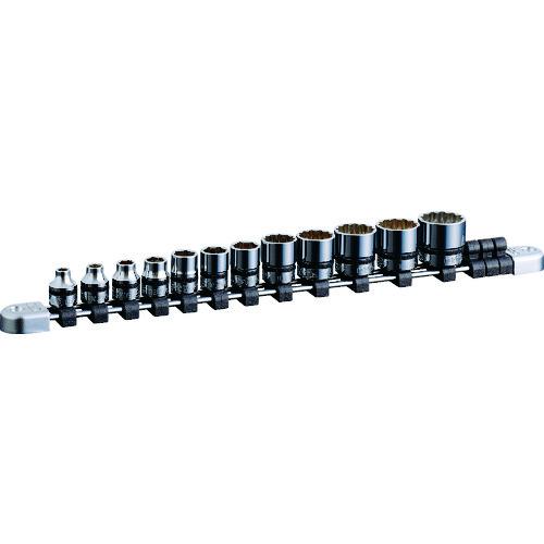 ■nepros 9.5sq.ソケットセット(12コ組) 差込数9.5mm 6角 12角〔品番:NTB312XA〕【8070549:0】[店頭受取不可]
