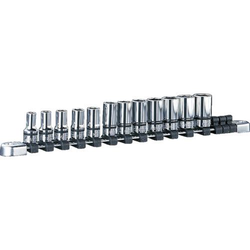 ■nepros 9.5sq.セミディープソケットセット[12コ組]〔品番:NTB3M12A〕【8070565:0】[店頭受取不可]