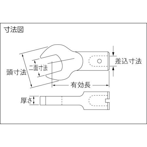 ■カノン へッド交換式トルクレンチ用スパナヘッド 1500SCK46〔品番:1500SCK46〕【8086150:0】[店頭受取不可]_1