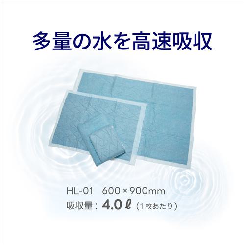 ■橋本クロス 吸水パッド 600×900mm (50枚入)〔品番:HL01〕【8096008:0】[店頭受取不可]_1