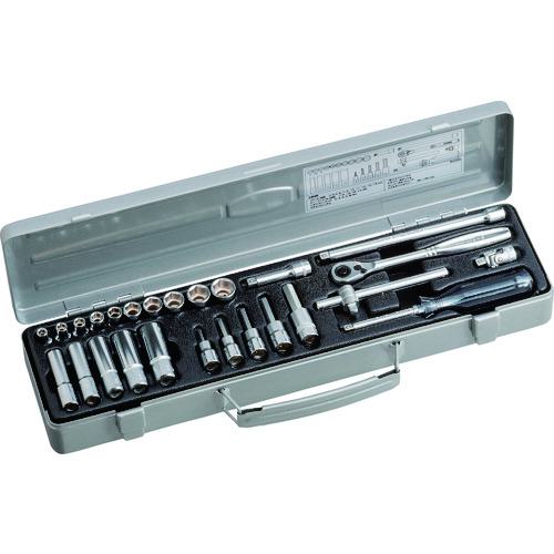 ■TONE ミックスソケットレンチセット 26pcs〔品番:MX200〕【8109138:0】[店頭受取不可]
