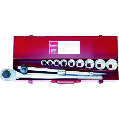 ■Ko-ken ソケットセット 差込角19.0mm〔品番:6212M〕【8119762:0】[店頭受取不可]