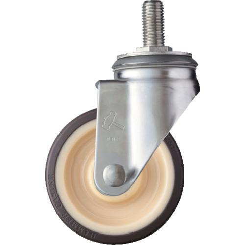 ■ハンマー SAシリーズオールステンレス 旋回式ウレタン車輪(ローラーベアリング)125mm〔品番:320SAUB125〕【8142101:0】[店頭受取不可]
