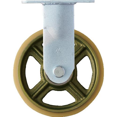 ■ハンマー 重荷重用固定式ウレタン車輪(イモノホイール・ラジアルボールベアリング)200mm〔品番:500HPRCU200〕【8143287:0】[店頭受取不可]