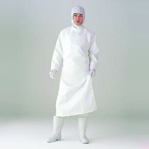 ■GOLDWIN 耐薬品ボディウェア 白〔品番:PA7515W〕【8160769:0】[店頭受取不可]