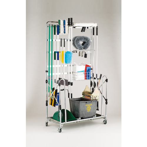 ■【在庫限り】テラモト モップ収納ラックL〔品番:CE4940300〕【8173135:0】[店頭受取不可]_3