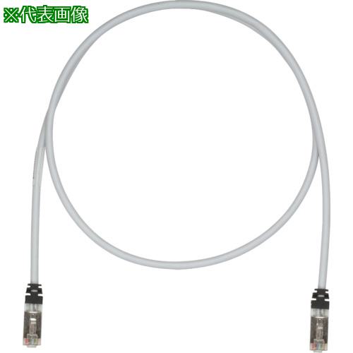 ■PANDUIT CAT6A/CAT6 シールドパッチコード 15m ライトグレー STP6X15MIG〔品番:STP6X15MIG〕【8180463:0】[店頭受取不可]