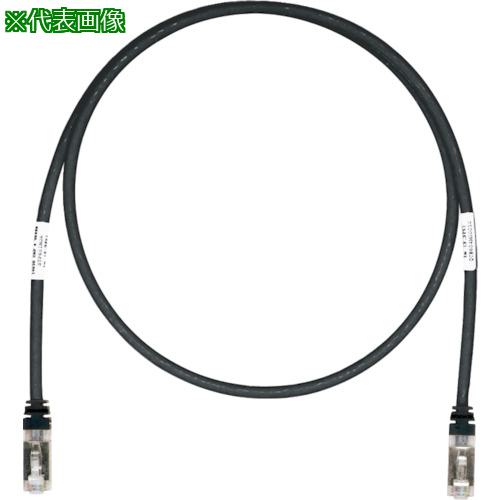 ■PANDUIT CAT6A/CAT6 シールドパッチコード 20m 黒 STP6X20MBL〔品番:STP6X20MBL〕【8180474:0】[店頭受取不可]