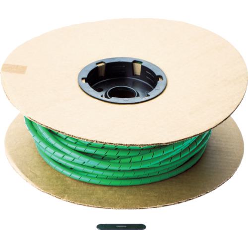 ■PANDUIT スパイラルラッピング ポリエチレン 緑〔品番:T50FC5〕【8180559:0】[店頭受取不可]