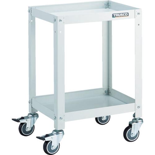 ■TRUSCO ツールワゴン ラビットワゴン 400X350 ウレタン車輪 ホワイト〔品番:RBW642UW〕【8183129:0】[直送DS][店頭受取不可]